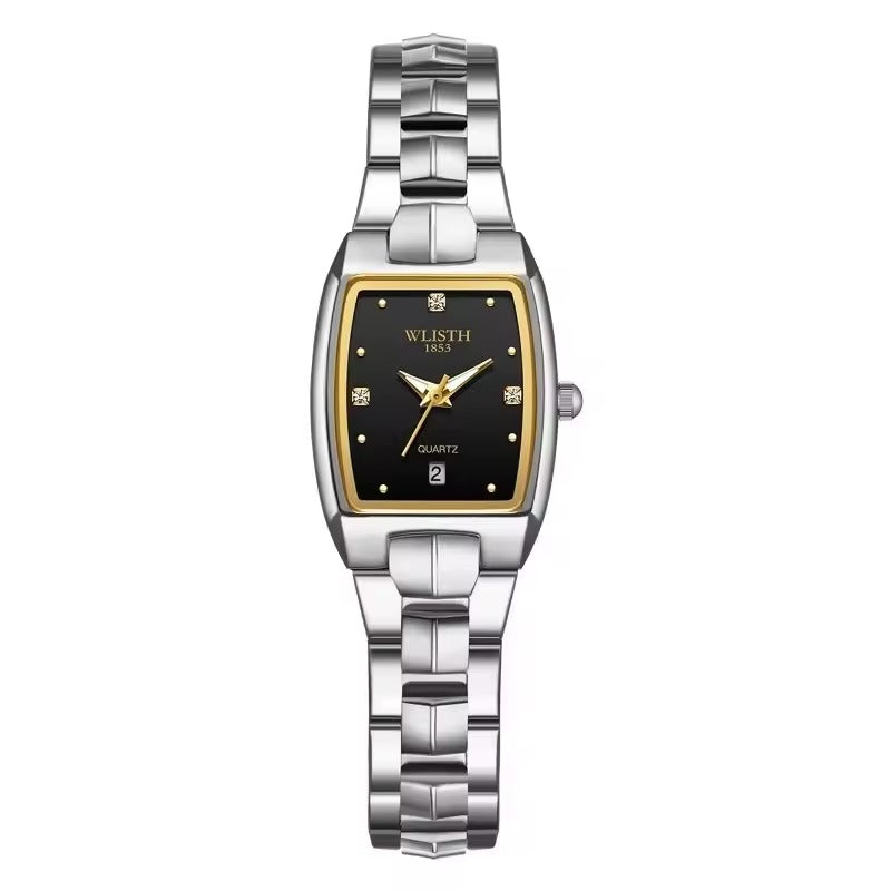 Quadrat Stil Quarz Paar Uhr