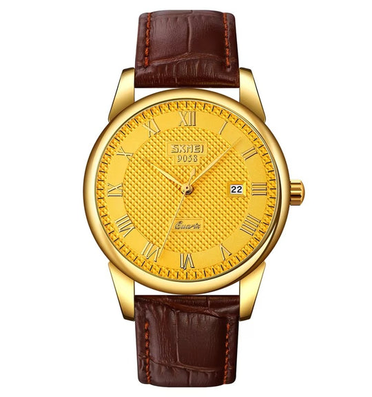 Klassische Leder Business Paar Uhr