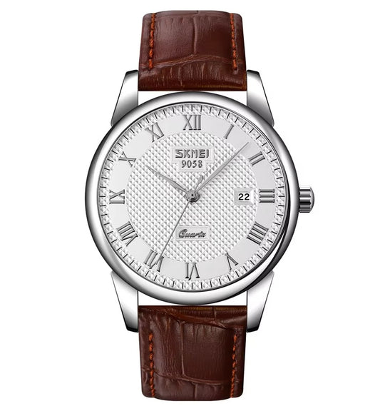 Klassische Leder Business Paar Uhr