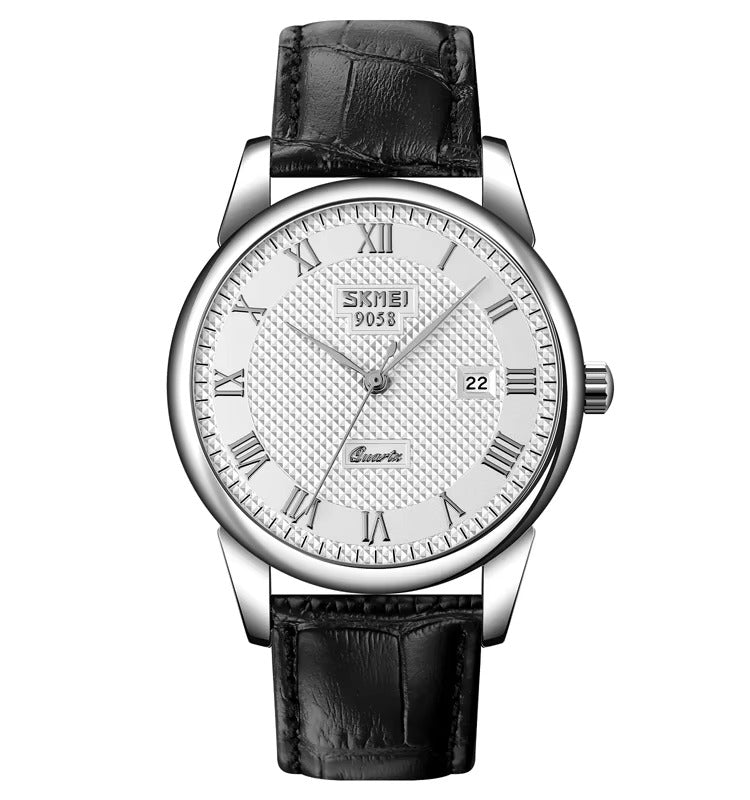 Klassische Leder Business Paar Uhr