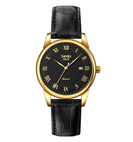 Klassische Leder Business Paar Uhr