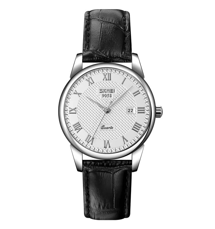 Klassische Leder Business Paar Uhr
