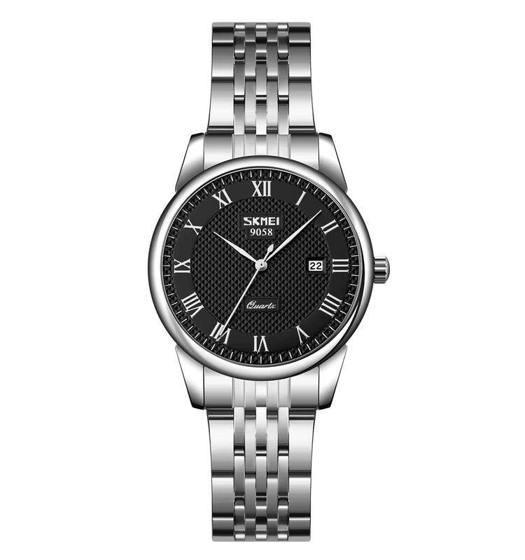 Klassische Leder Business Paar Uhr